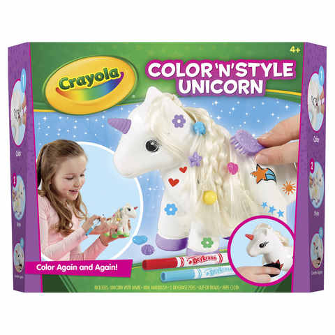 crayola deluxe color n plush unicorn