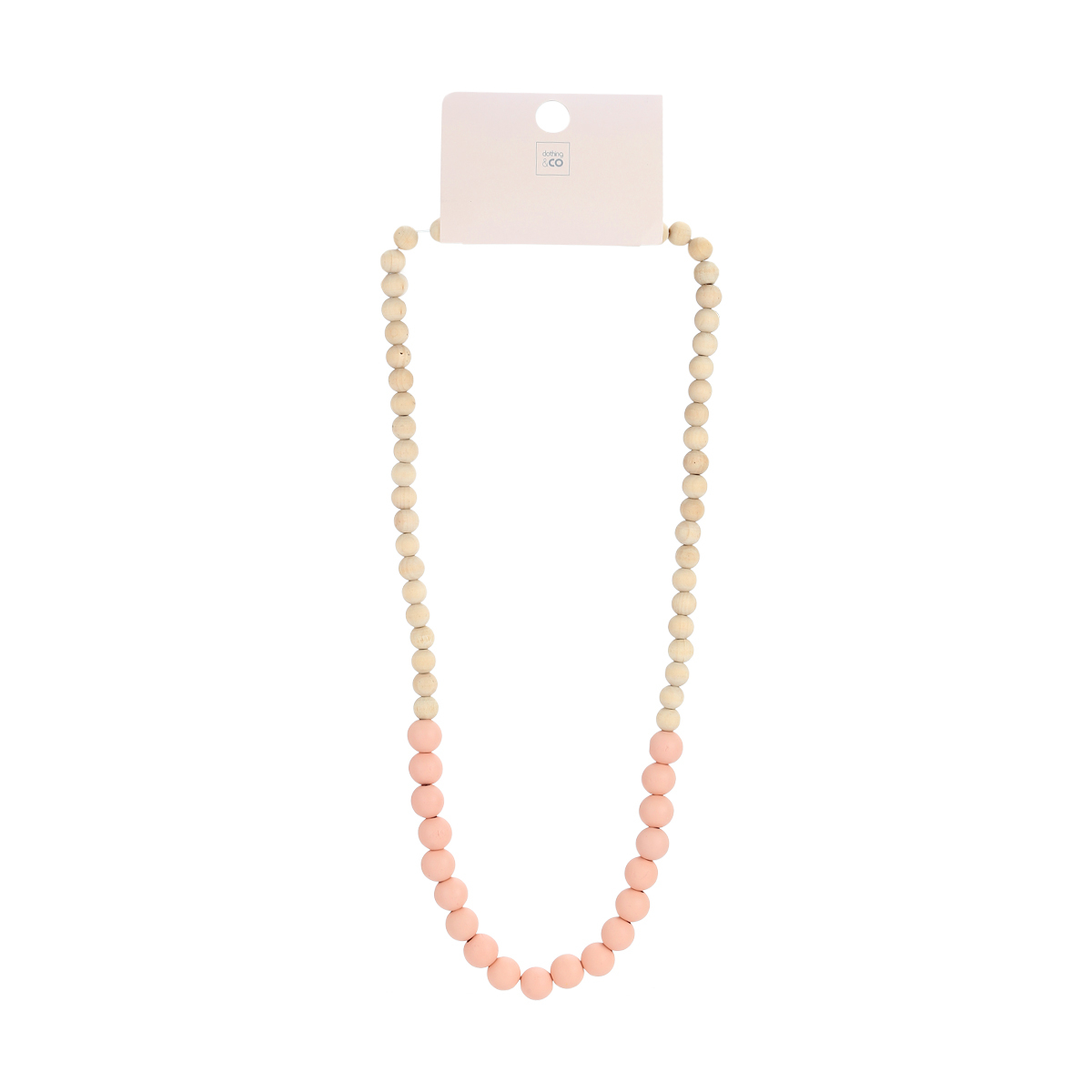 String Beads Necklace Pink KmartNZ