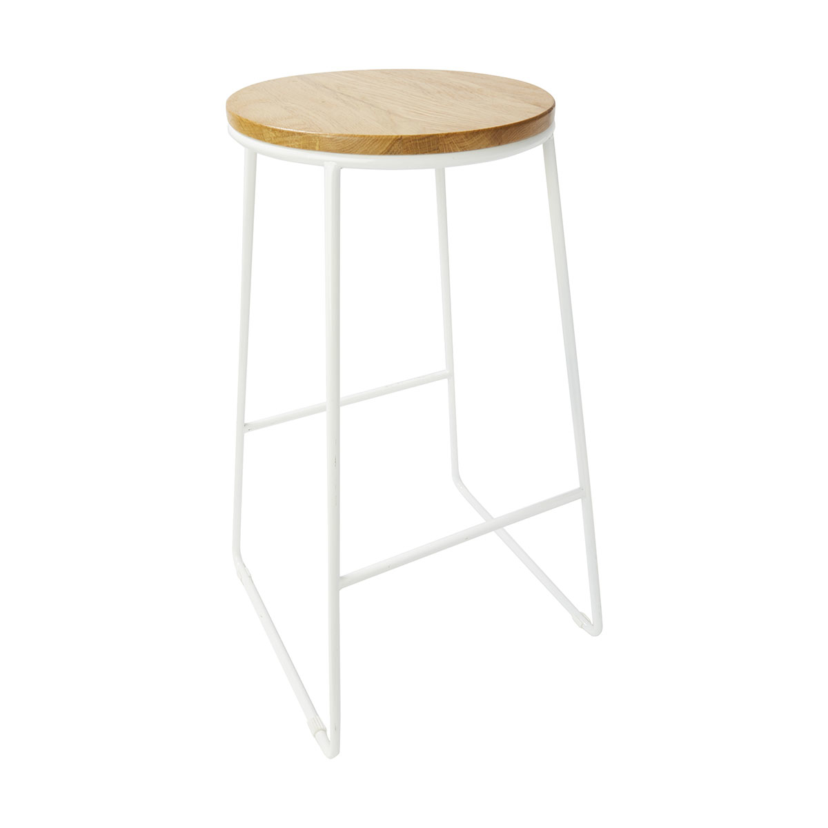 White Industrial Stool KmartNZ