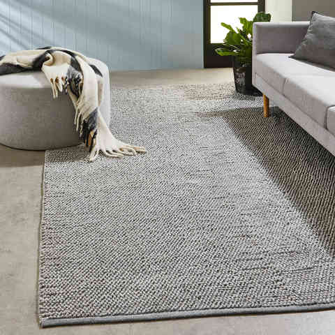 Bobble Rug Grey, Extra Large - Kmart NZ