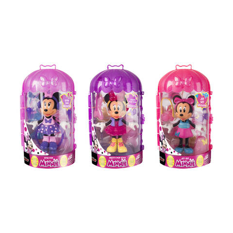 minnie mouse doll stroller set