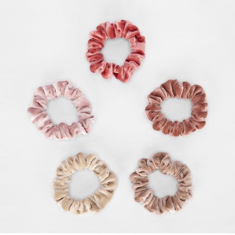 5 Pack Mini Hair Scrunchies - Kmart NZ