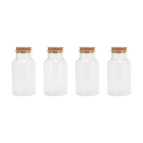 4 Pack Candy Jars with Cork Lids - Kmart NZ