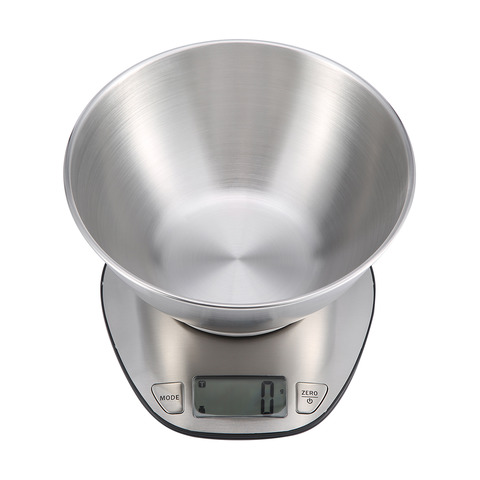 Stainless Steel Kitchen Scale with Bowl | KmartNZ