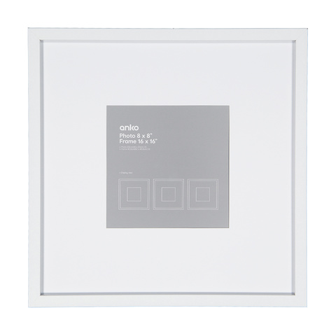 Frame 8in. x 8in. Seattle White - Kmart NZ