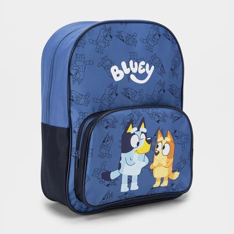 Bluey Sneaky License Backpack Navy Kmartnz