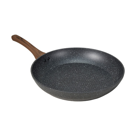 32cm Aluminium 4 Layer Non Stick Frypan Wood Look - Kmart NZ