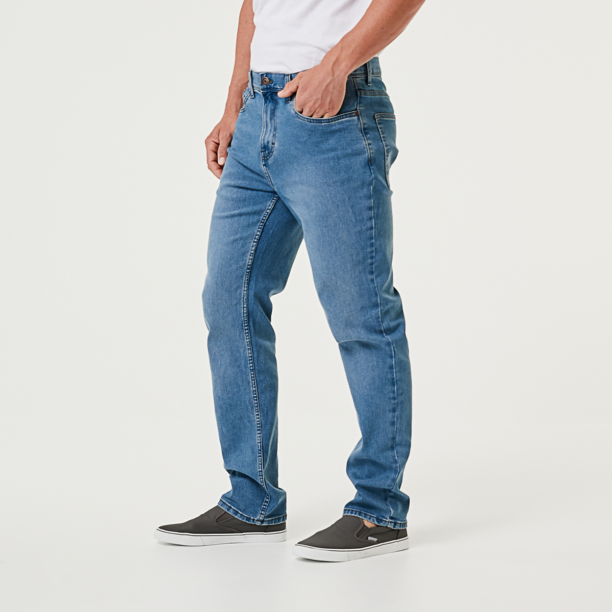 Straight Stretch Jeans KmartNZ