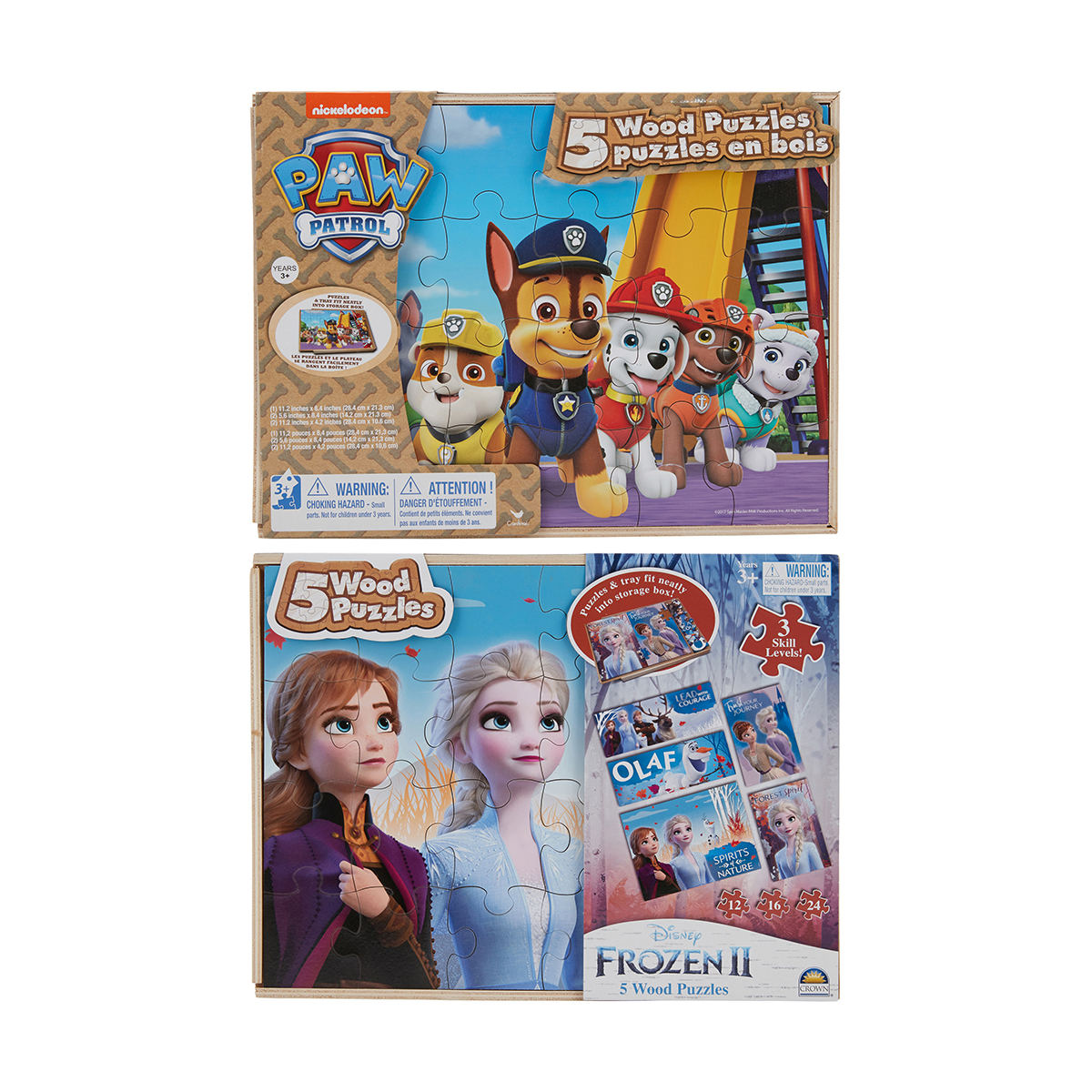 5 Pack Wood Puzzles - Assorted | KmartNZ