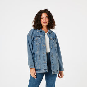 plus size denim jacket kmart